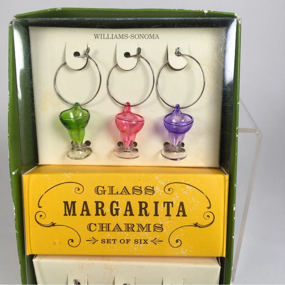 Vintage Williams Sonoma Margarita Glass Charms